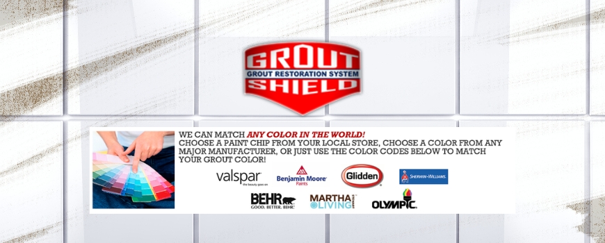 Choose the right grout color with groutshield