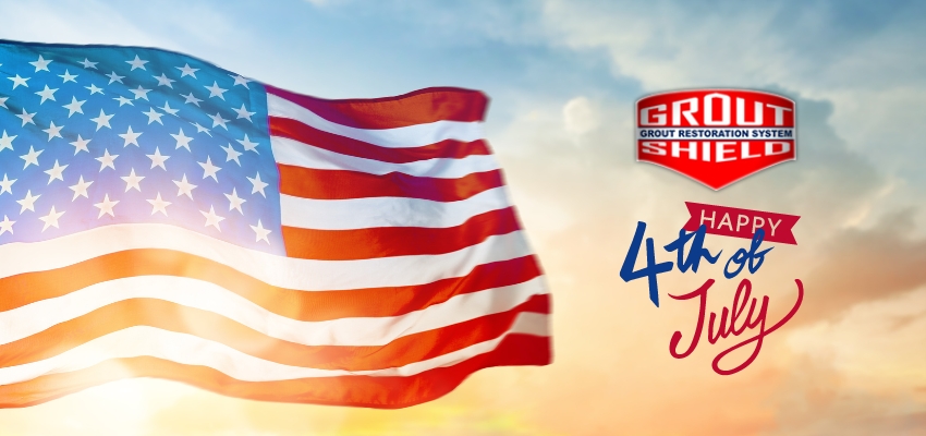 Happy 4th from Grout Shield grout cleaning product and coloring company