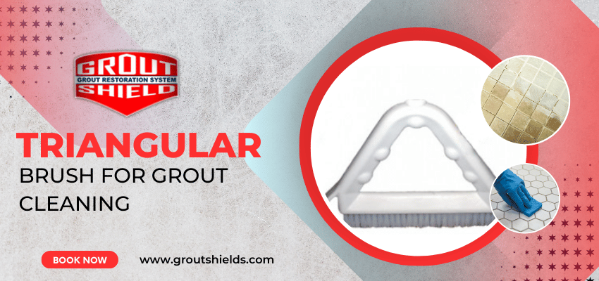 Grout Triangular Brush For Grout Cleaning